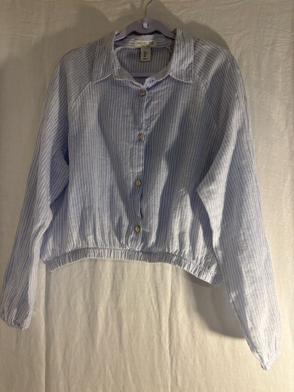 Rachel Zoe Women’s cropped blouse size L - Picture 5 of 6
